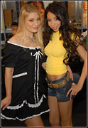 Alexis Love and Aurora Snow at 2008 Adult Entertainment Expo
