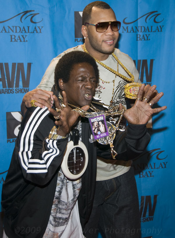 Flava Flave and Flo Rida at 2009 AVN Adult Movie Awards