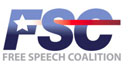 Free Speech Organization Logo courtesy of The Free Speech Coalition (new window)